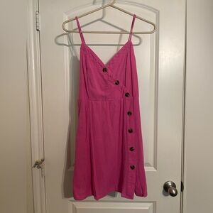 American Eagle Outfitters Pink Dress with Buttons